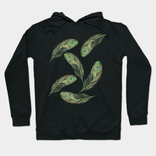 Feather Pattern - Peacock Feather Hoodie